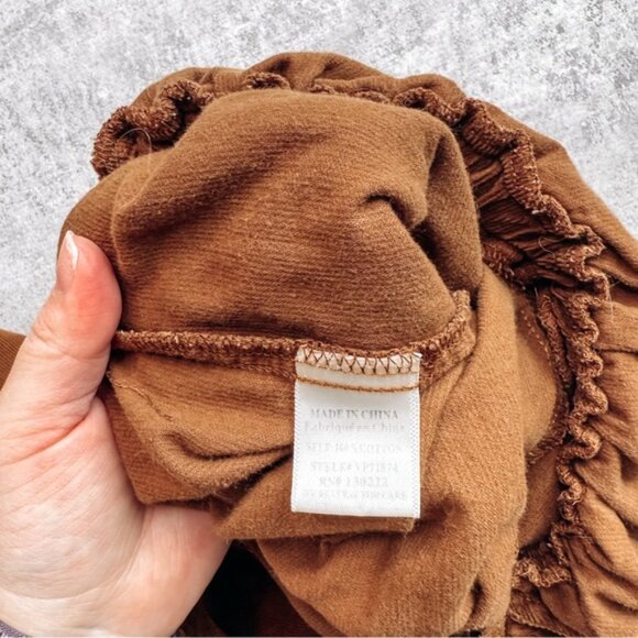 Very J Brown Cotton Corduroy Overalls Size Small - Picture 9 of 10